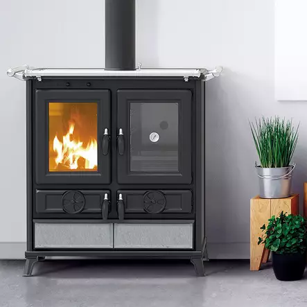 Vedspis med Ugn, Thermorossi Violetta - Vedspisar och Vedhällar - 18028991232 - 2