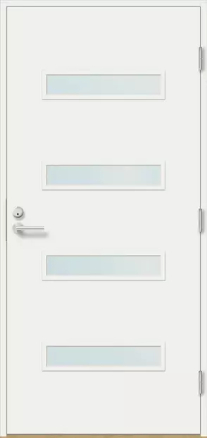 Ytterdörr Samuli 10x21 Höger Vit - Ytterdörrar och våningsplansdörrar - 110160224 - 1