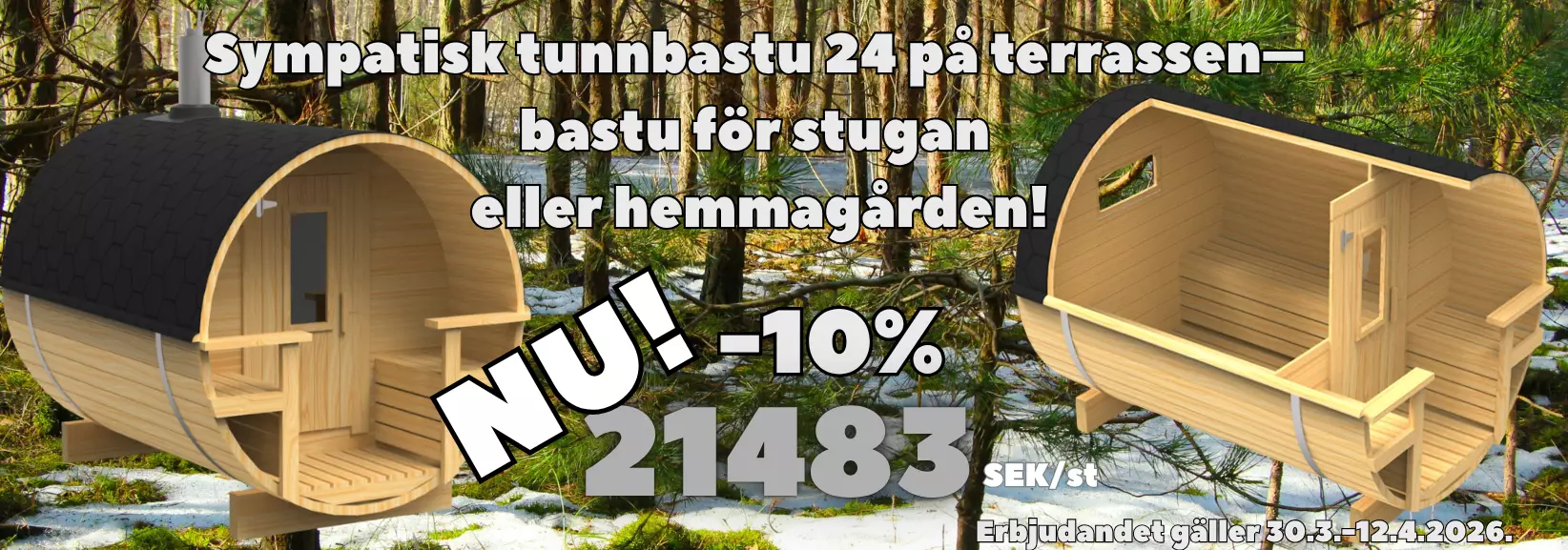 Tynnyrisauna 730