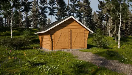 Timmerlada Rako L Gårdsförräd 16m2 - Timmerlador - 41005011 - 1