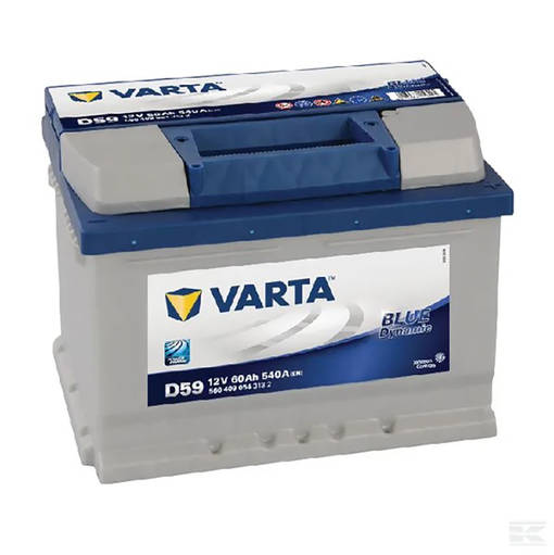 Akku 12V 60Ah 540A VARTA (V) D59 Blue Dynamic 242x175x175mm - Lakkapää ...