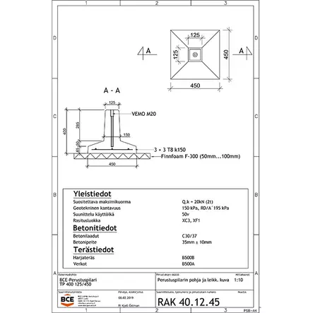 Grundplint BCE TP-400 Terassplint - Block - 501980806 - 2